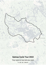 Load image into Gallery viewer, Saimaa Cycle Tour Maprides Poster