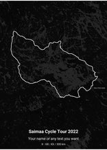 Load image into Gallery viewer, Saimaa Cycle Tour Maprides Poster