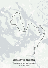 Load image into Gallery viewer, Saimaa Cycle Tour Maprides Poster