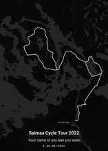 Load image into Gallery viewer, Saimaa Cycle Tour Maprides Poster