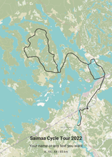 Load image into Gallery viewer, Saimaa Cycle Tour Maprides Poster