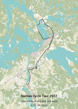 Load image into Gallery viewer, Saimaa Cycle Tour Maprides Poster