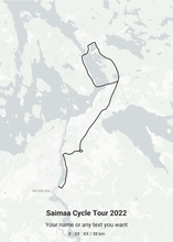 Load image into Gallery viewer, Saimaa Cycle Tour Maprides Poster