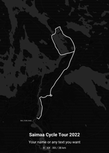 Load image into Gallery viewer, Saimaa Cycle Tour Maprides Poster
